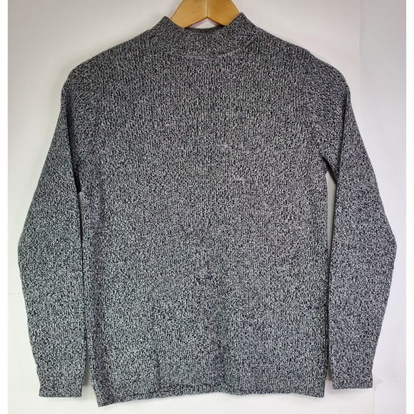 Karen Scott Womens Size PM Mock Neck Gray Sweater in Luxsoft - Picture 1 of 9